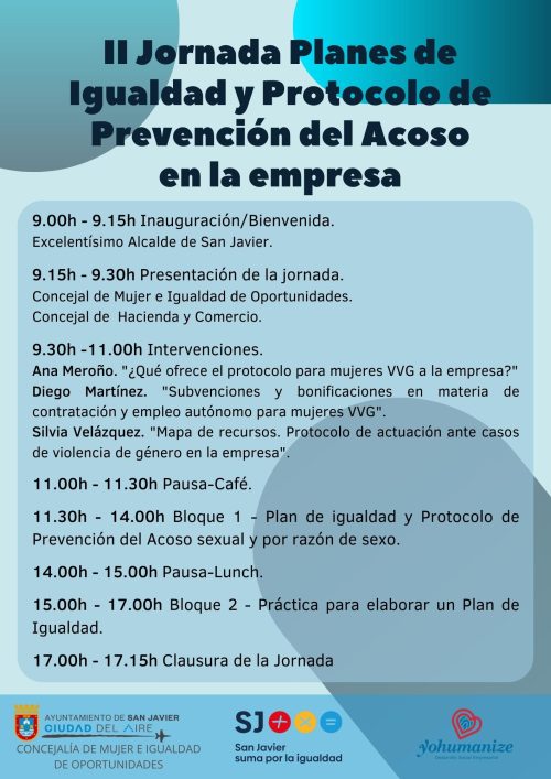 Copia de FLYER JORNADA PLAN D IGUALDAD AYTO.SAN JAVIER (1)